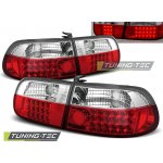Zadní světla, lampy LED Honda Civic, 1991-1995, 3dveře, čiré, černé – Hledejceny.cz