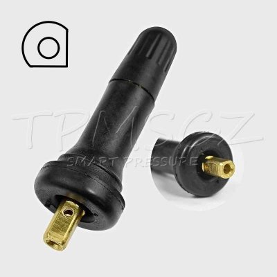 TPMS-02 náhradní ventil pro TPMS senzory - gumový černý | Zboží Auto