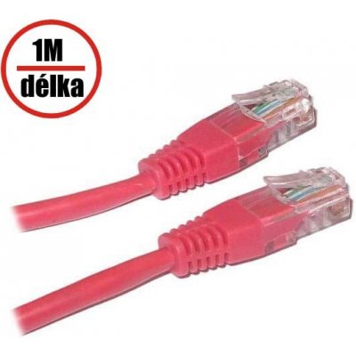 XtendLan PK_5UTP010red Cat 5e, UTP 1m, červený – Hledejceny.cz