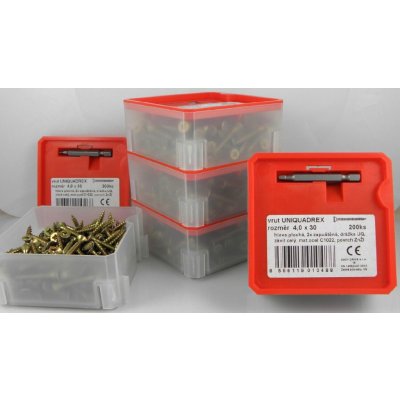 Deskovrut 3,0 x 40 UQ ZnŽl Q - box 200ks – Hledejceny.cz