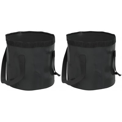 VidaXL Skládací kbelík 2 ks černý 30 l PVC – Zboží Mobilmania