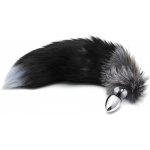 Alive Analní potěšení střední anální kolík s liščím ocasem stříbrný – Sleviste.cz