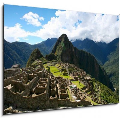 Obraz 1D - 100 x 70 cm - Machu Picchu Top View Pohled shora na Machu Picchu