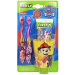 Paw Patrol Tlapková patrola zubní kartáček 2 kusy + zubní pasta 75 ml + kelímek dárková sada – Zboží Mobilmania