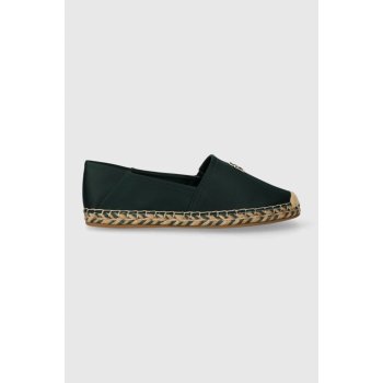 Tommy Hilfiger Espadrilky Th Satin Flat Espadrille FW0FW07881 Zelená