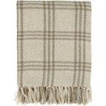 Chic Antique Přehoz z recyklované příze Aix / Checkered Latte 150 × 130 cm, béžová barva – Hledejceny.cz
