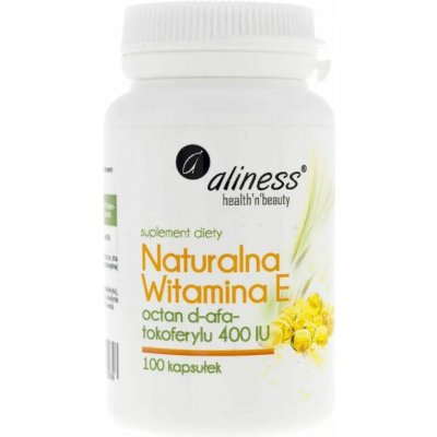 Aliness přírodní vitamin E 400 IU 100 kapslí – Hledejceny.cz
