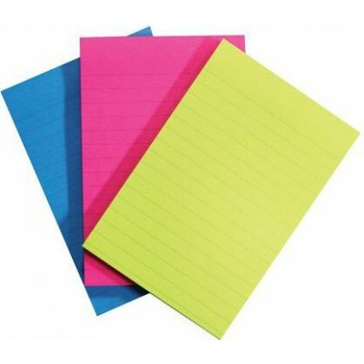 Bloček samolepicí 3M Post-it 660, 101x152 mm, linkovaný, Rainbow, 3x90 lístků – Hledejceny.cz