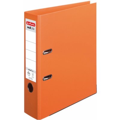 Herlitz pákový pořadač A4 8 cm oranžový – Zboží Živě
