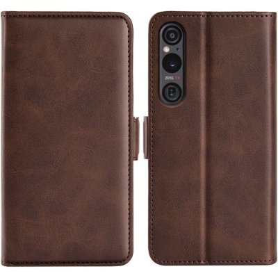 VSECHNONAMOBIL 77764 SIDE Peněženkové pouzdro pro Sony Xperia 1 VI tmavě hnědé – Zboží Živě