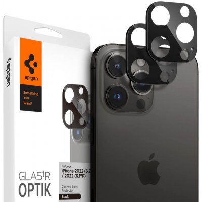 Spigen tR Optik 2 Pack Black iPhone 14 Pro/iPhone 14 Pro Max AGL05273 – Zboží Mobilmania