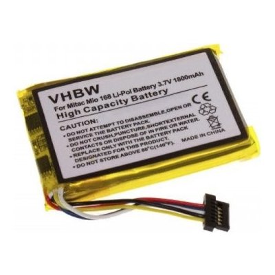 VHBW Baterie pro Mitac Mio 168 / Medion MD95000, 1800 mAh - neoriginální
