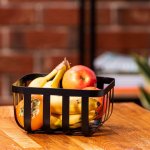 Kovový čtvercový košík na ovoce – Zboží Mobilmania