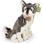 Rappa vlk s mládětem sedící 27 cm – Zboží Dáma