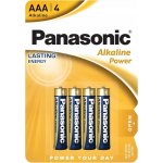Panasonic Alkaline Power AAA 4ks LR03APB/4BP – Zboží Živě