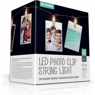 ColorWay LED fotokolíčky 40 ks 4,2 metru – Hledejceny.cz