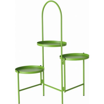 Boltze Kovový stojan na květináče MARETA 71 cm zelený – Sleviste.cz