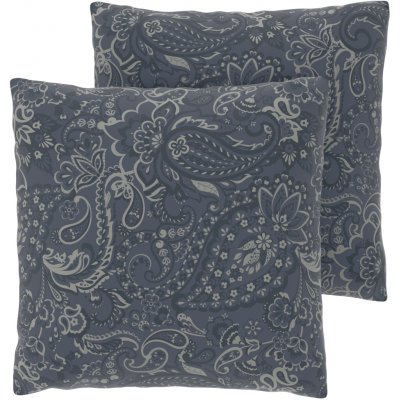 LIVARNO z mikrovláknitého saténu paisley/šedá 50 x 60 cm 2 ks – Zboží Dáma