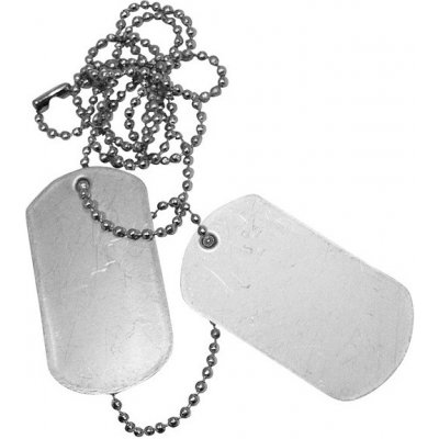 Mil-Tec Dog-Tags psí štítky matný nerez s řetízkem – Zboží Dáma