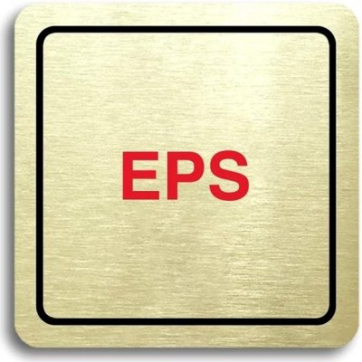 Accept Piktogram "EPS" (80 × 80 mm) (zlatá tabulka - barevný tisk) – Hledejceny.cz