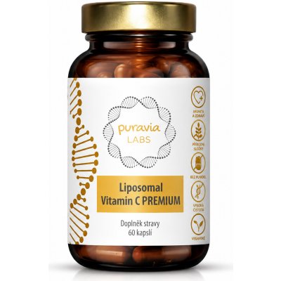 Puravia LABS Liposomální vitamín C PREMIUM 60 kapslí – Hledejceny.cz