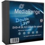 MediaRange DVD+R DL 8,5GB 8x, slimbox, 5ks (MR465) – Zboží Živě