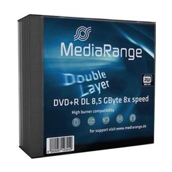 MediaRange DVD+R DL 8,5GB 8x, slimbox, 5ks (MR465)