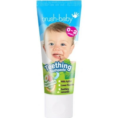 Brush-Baby Applemint s heřmánkem při prořezávání zoubků pro děti od 0 do 2 let 50 ml – Hledejceny.cz