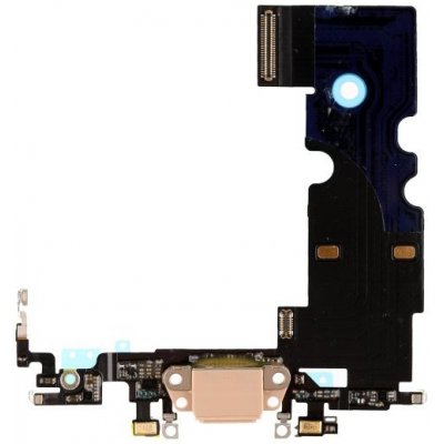 Apple iPhone 8 - Nabíjecí Konektor + Flex Kabel (Gold), Gold – Zboží Živě