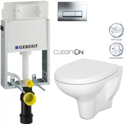Geberit KOMBIFIX Basic tlačítko DELTA 51 CR WC CERSANIT ARTECO + SEDÁTKO 110.100.00.1 51CR AT1 – Sleviste.cz