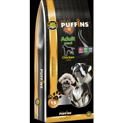Puffins Adult Maxi Chicken 15 kg – Hledejceny.cz