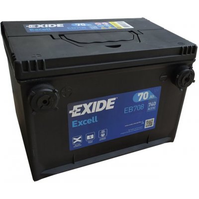 Exide Excell 12V 70Ah 740A EB708 – Hledejceny.cz