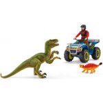Schleich 41466 Quad escape from Velociraptor – Zboží Dáma