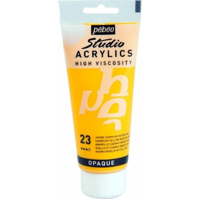 Akrylová barva PEBEO Studio Acrylic 100 ml Medium cadmium yellow hue – Hledejceny.cz
