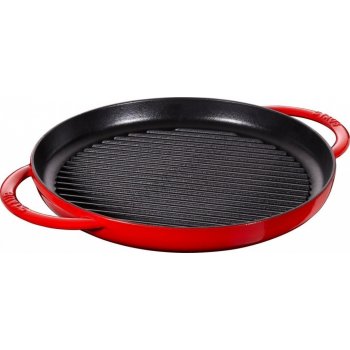 Staub Litinová grilovací kulatá višňová 22 cm