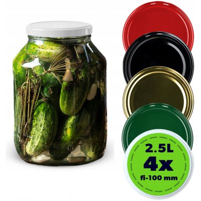 Kadax Sklenice Anna průhledné 4 ks 2500ml – Zbozi.Blesk.cz
