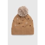 Gap Dětská čepice s bambulí Hnědá – Zboží Mobilmania