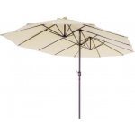 Garthen Velky slunečník XXL 4,65 m - krémový – Sleviste.cz