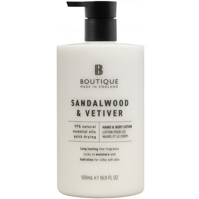 Boutique Sandalwood & Vetiver Tělové mléko, 500 ml – Hledejceny.cz