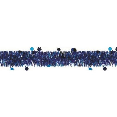 Řetěz 200cm MODRÝ s hvězdami – Hledejceny.cz