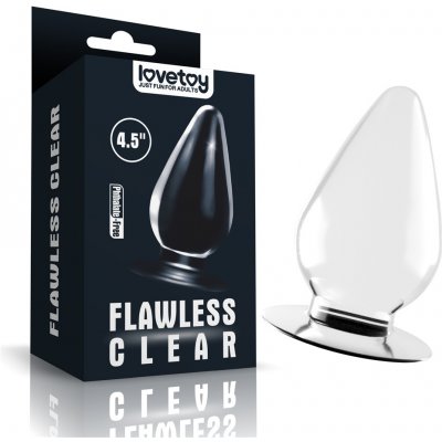 LoveToy Flawless Clear Anal Plug 4.5" – Zboží Dáma