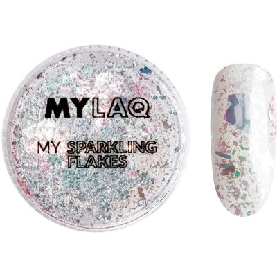 MYLAQ My Flakes Sparkling třpytky na nehty 0,1 g – Zboží Mobilmania