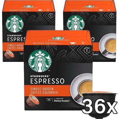 Starbucks Kávové kapsle by Nescafé Dolce Gusto Medium Espresso Colombia 3 x 12 ks – Zboží Mobilmania