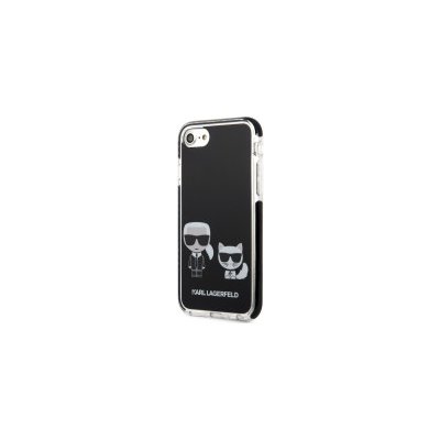 Pouzdro Karl Lagerfeld TPE Karl and Choupette Apple iPhone 7, 8, SE 2020, SE 2022, SE 2022 5G černé – Zboží Mobilmania