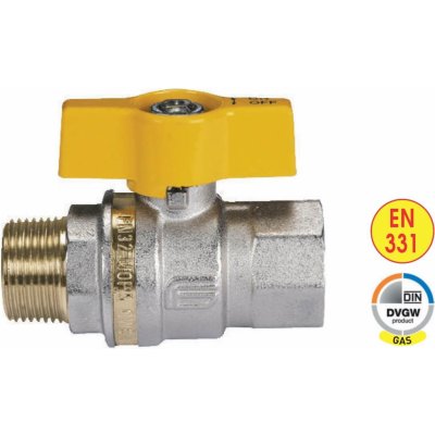 Pneumatics & Hydraulics Kulový kohout na plyn s vnitřní/vnější 1" – Sleviste.cz