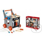 Janod dřevěný vozík BricoKids s magnetickými doplňky – Zboží Dáma