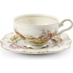 Rudolf Kämpf Šálek s podšálkem porcelán tulipány 200 ml – Zboží Mobilmania