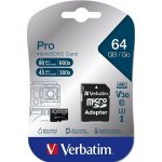 Verbatim microSDXC 64 GB UHS-I U1 47042 – Zboží Mobilmania