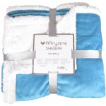 Aaryans deka s beránkem Sherpa tyrkysová 150x200 – Sleviste.cz