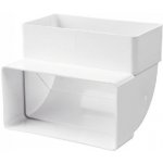 Vents Koleno pro čtyřhranné potrubí kolmé 204x60 mm PVC – Zboží Mobilmania